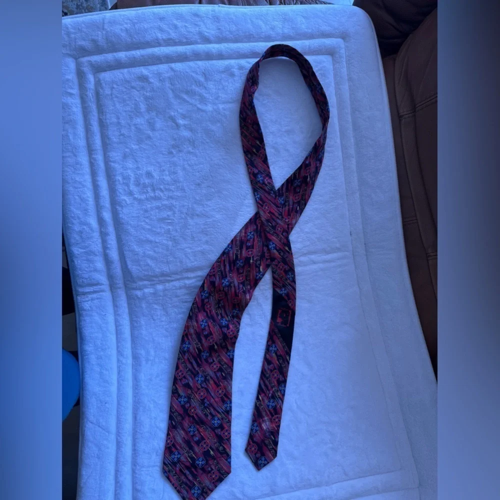 Cellini Boutique 100% Silk Men’s Neck Tie Made In Usa Colorful Elegant Office - Picture 6 of 9